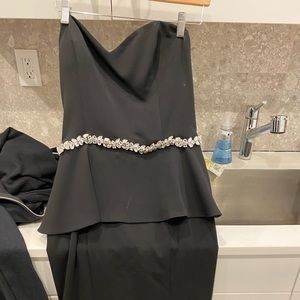 custom dress with custom diamonds